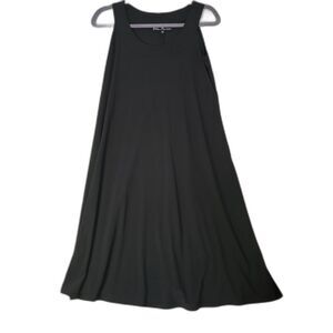 Classic Black Swing Tank Dress - Women